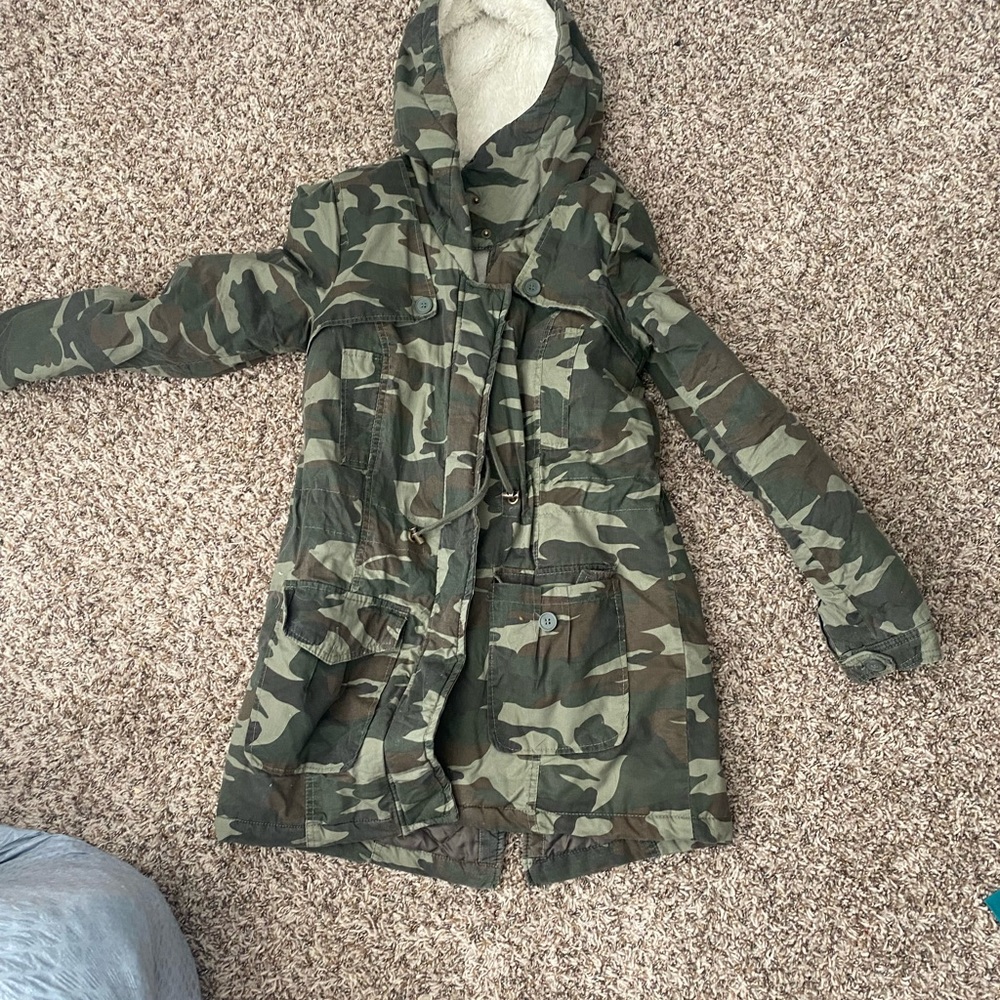 Long camo women’s jacket
